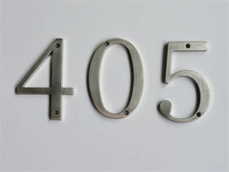 brushed metal house numbers|Amazon.com: Brushed Nickel House Numbers.